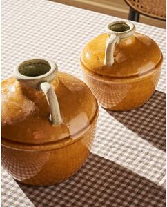 Smeđa keramička vaza Tamariu – Kave Home