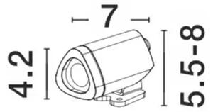 MINI VANJSKA STAJAĆA SVJETILJKA LED 3W/3000K/303,24lm/IP65/CRNA NL9010004