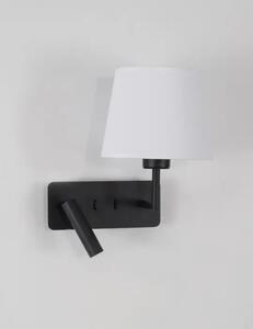 SAVONA ZIDNA LAMPA LED & E27 15W/3000K/210lm/IP20/BIJELA & CRNA NL9919151