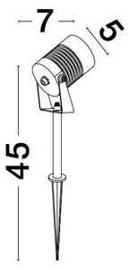 STAKE PODNI REFLEKTOR LED 5 Watt 378lm 3000K 100-240 Volt 50Hz NL9971455
