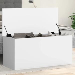 Kutija za pohranu bijela 100x42x46 cm od konstruiranog drva - Bijela 100 x 42 x 46 cm 1 Bijela