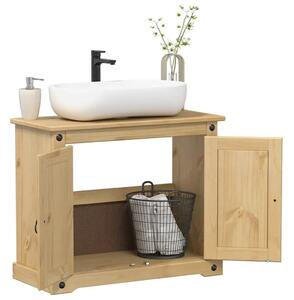 Kupaonski ormarić za Lavabo - Umivaonik Corona 73x33x60 cm od borovine - Medeni vosak 1 Medeni vosak