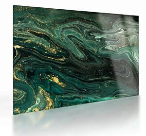 Staklena slika - Zeleni mramor (70x50 cm)