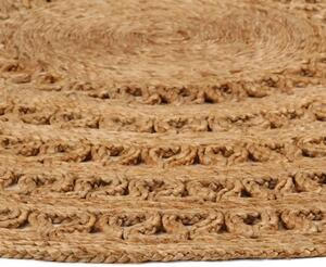 VidaXL Ukrasni ručno pleteni tepih od jute 180 cm okrugli