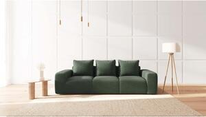 Zelena sofa od bouclé tkanine 287 cm Feiro – MESONICA