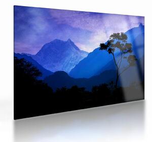 Staklena slika - Noćno nebo u Nepalu (70x50 cm)