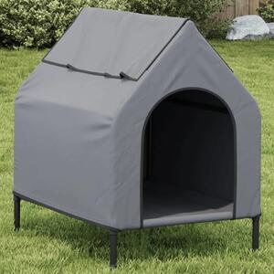Kućica za pse svjetlosiva od tkanine Oxford i čelika - 90 x 65 x 85 cm 90 x 65 x 85 cm Svjetlosiva