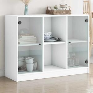 Komoda bijela 102x37x75 5 cm od konstruiranog drva - Bijela 1 102 cm Bijela