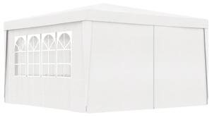 VidaXL Profesionalni šator za zabave 4 x 4 m bijeli 90 g/m²