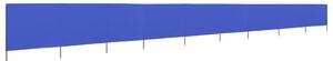 VidaXL Vjetrobran s 9 panela od tkanine 1200 x 80 cm azurno plavi