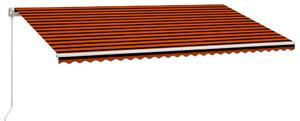 VidaXL Tenda na ručno uvlačenje 600 x 300 cm narančasto-smeđa
