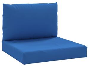 VidaXL Jastuci za sofu od paleta 2 kom plavi od tkanine