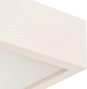 Bijela kvadratna stropna svjetiljka Lamkur Plafond, 37,5 x 37,5 cm