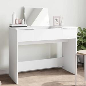 Toaletni stolić s ogledalom bijeli 100x45x76 cm - Bijela 1 Bijela