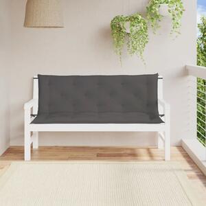 Jastuci za vrtnu klupu 2 kom antracit tkanine Oxford - Antracit 150 x 50 x 7 cm 2 Antracit