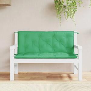 Jastuci za vrtnu klupu 2 kom zelena tkanine Oxford - Zelena 120 x 50 x 7 cm 2 Zelena