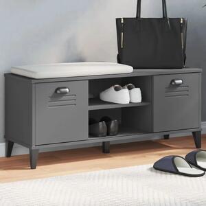 Klupa za cipele VIKEN antracit siva 106 x 35 x 45 cm drvena - antracit siva 1 1 1