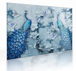 Staklena slika paunova (70x50 cm)
