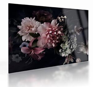 Staklena slika buketa (70x50 cm)