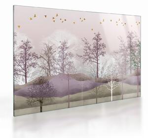 Staklena slika šume (70x50 cm)