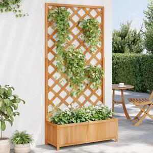 Sadilica s rešetkom smeđa 90x35x180 cm od masivne jelovine - Smeđa 90 x 35 x 180 cm 1 Smeđa