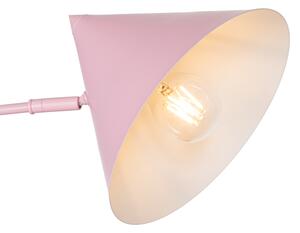 Dizajnerska zidna svjetiljka roza podesiva - Triangolo