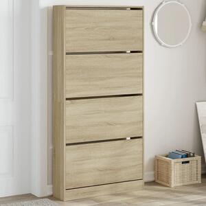 Ormarić za cipele s 4 ladice boja hrasta 80 x 21 x 163 5 cm - sonoma hrast 80 x 21 x 163.5 cm 1 1