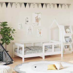 VidaXL Okvir za dječji krevet bijeli 70 x 140 cm od masivne borovine
