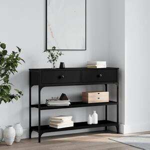 VidaXL Konzolni stol crni 100 x 25 x 75 cm od konstruiranog drva