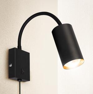 Brilagi - Fleksibilna zidna lampa SELE 1xGU10/30W/230V crna/zlatna