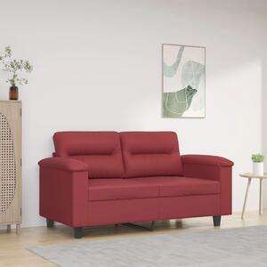 Dvosjed od umjetne kože 120 cm – boja crnog vina - boja crnog vina 120 cm Boja crnog vina 120 cm