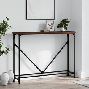 VidaXL Konzolni stol boja hrasta 102 x 22,5 x 75 cm konstruirano drvo