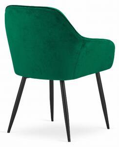 Zelena blagovaonska stolica od baršuna FORIO