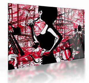 Staklena slika - Jazz (70x50 cm)