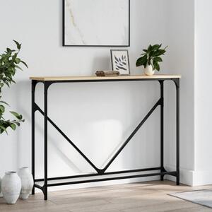 VidaXL Konzolni stol boja hrasta 102 x 22,5 x 75 cm konstruirano drvo