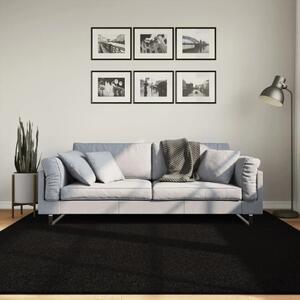 Tepih HUARTE kratkih vlakana mekani i perivi crni 200x200 cm - Crna 200 x 200 cm Crna 200 x 200 cm