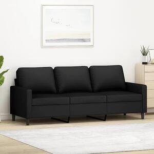 Trosjed od tkanine crna 180 cm baršunasti - Crna 1 180 cm Crna