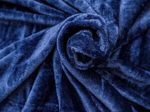 Tamno plava deka od mikropliša VIOLET, 200x230 cm