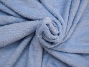 Svijetlo plava deka od mikropliša VIOLET, 200x230 cm