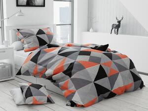Pamučna posteljina JERVIS siva + jastučnica 40 x 40 cm Dimenzije posteljine: 70 x 90 cm | 140 x 200 cm