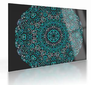 Staklena slika ornamentalne apstrakcije (70x50 cm)