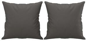 VidaXL Ukrasni jastuci 2 kom sivi 40 x 40 cm od umjetne kože