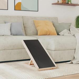 Rampa za pse siva 70 x 35 cm od masivne jelovine - Siva 70 x 35 cm 70 x 35 cm