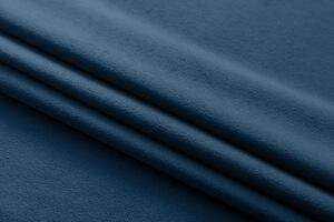 2x Tamno plava zavjesa za zamračivanje VELVET s metalnim prstenovima 135x250 cm