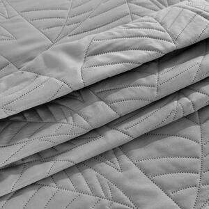 Svijetlo sivi prekrivač za krevet sa uzorkom LEAVES Dimenzije: 200 x 220 cm