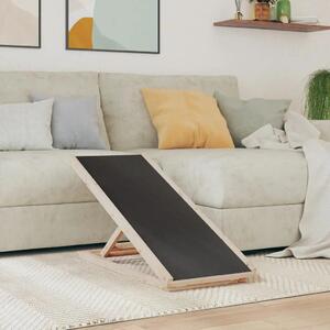 Rampa za pse siva 100 x 40 cm od masivne jelovine - Siva 100 x 40 cm 100 x 40 cm