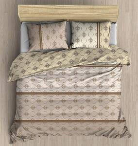 Pamučna posteljina ALCUDIA smedja Dimenzije posteljine: 2 ks 70 x 90 cm | 200 x 220 cm