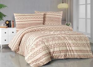 Pamučna posteljina CAMPOS smedja Dimenzije posteljine: 70 x 90 cm | 140 x 200 cm