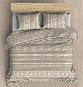 Pamučna posteljina MANACOR smedja Dimenzije posteljine: 2 ks 70 x 90 cm | 200 x 220 cm