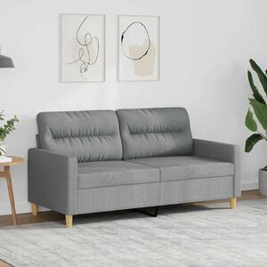 Dvosjed od tkanine svjetlosivi 140 cm - Svjetlosiva 1 140 cm Svjetlosiva